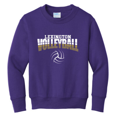 Lexington Volleyball - Heavy Cotton Youth T-Shirt - Youth Core Fleece Crewneck Sweatshirt Thumbnail